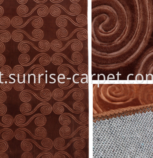 macro embossing carpet